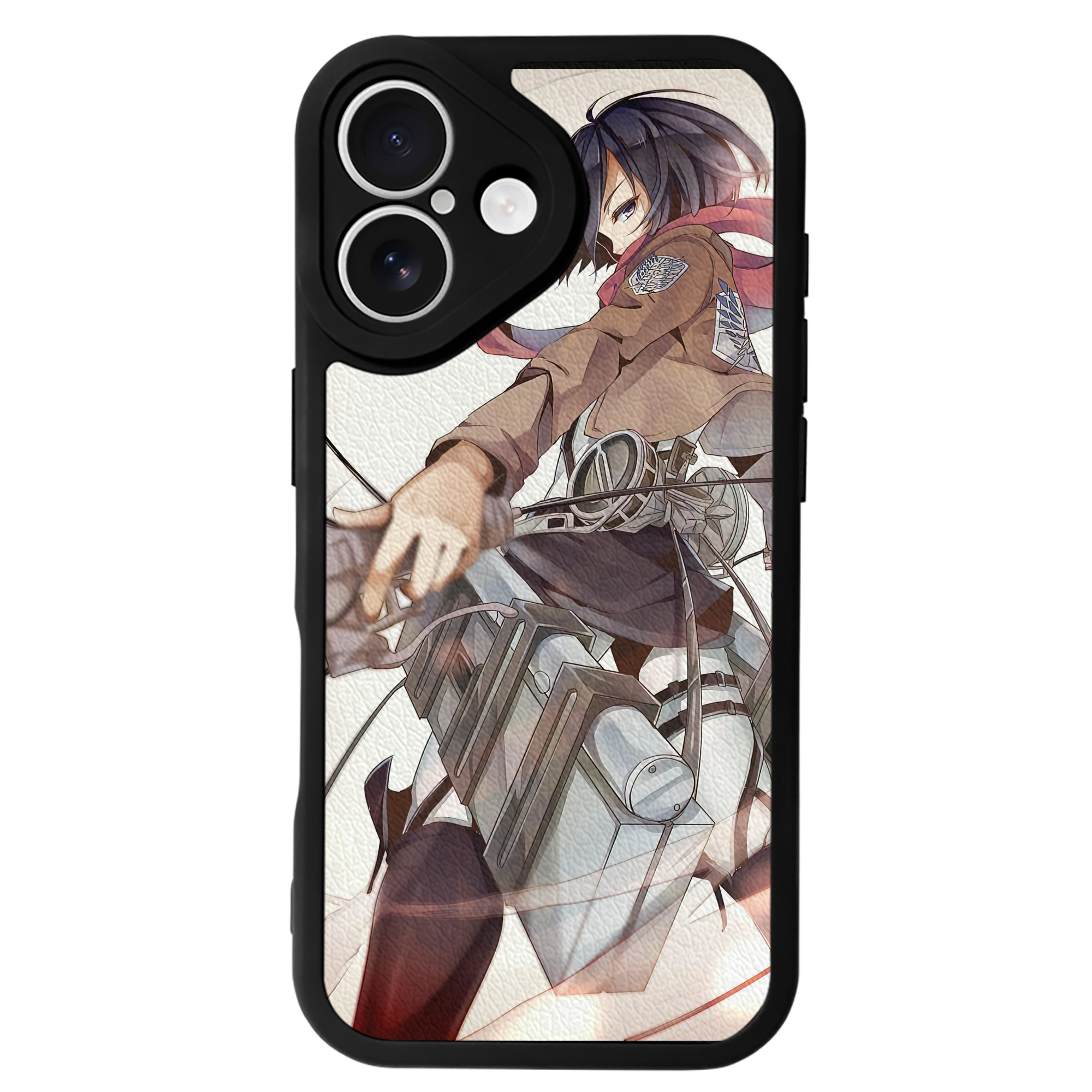 （画像用） 進撃の巨人 Attack on Titan 【iPhone 16シリーズ対応】シリコンスマホケース（レザー調） 材質：シリコン